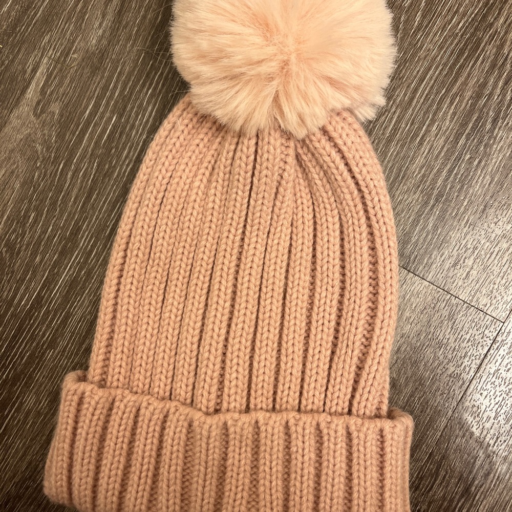 Vince Camuto Faux Fur Pom Beanie